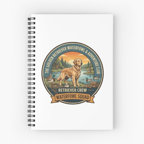 Item preview, Golden Retriever Waterfowl & Adventure Club - Vintage Retriever Crew Badge designed and sold by FarDesign.