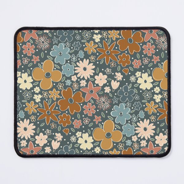 Item preview, Spring Rainbow Flower Garden (blue) designed and sold by Doodloom.