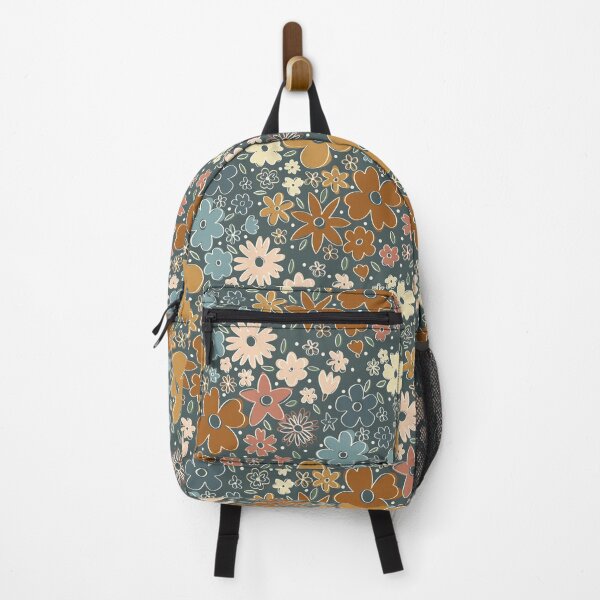 Item preview, Spring Rainbow Flower Garden (blue) designed and sold by Doodloom.