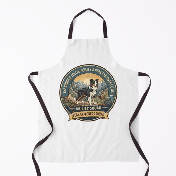 Item preview, Border Collie Agility Squad - Peak Explorers Club Mountain Adventure designed and sold by FarDesign.