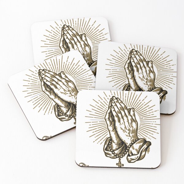 Item preview, Ora Et Labora Praying Hands Vintage Christian Design Fiat Voluntas Tua designed and sold by Love Christ Live Life.