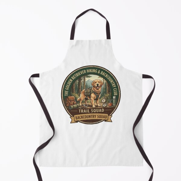 Item preview, Golden Retriever Hiking Club - Backcountry Trail Squad Adventure Badge designed and sold by FarDesign.
