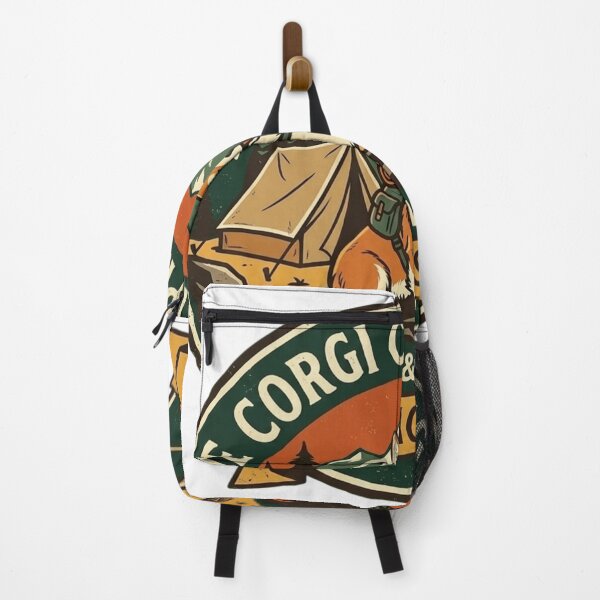 Item preview, Corgi Camping Club - Wild and Woolly Hiking Squad Adventure Badge designed and sold by FarDesign.