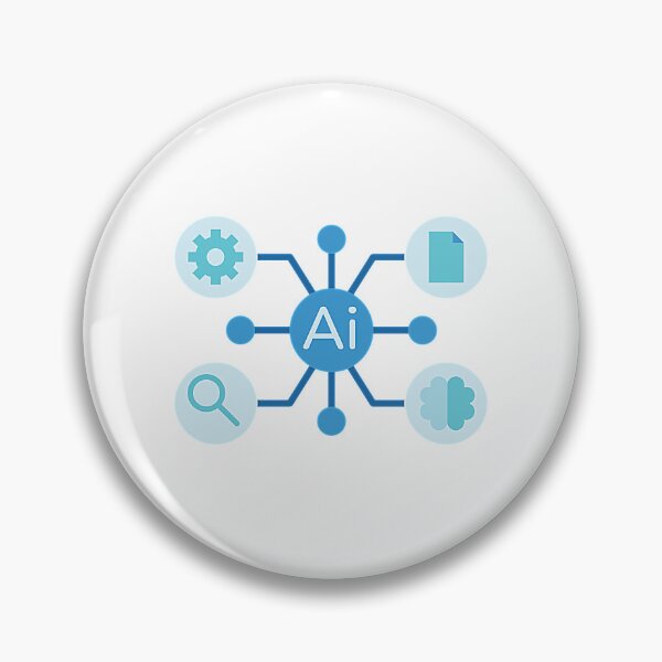 Item preview, Artificial Intelligence Technology Network Diagram designed and sold by Creatby7030.