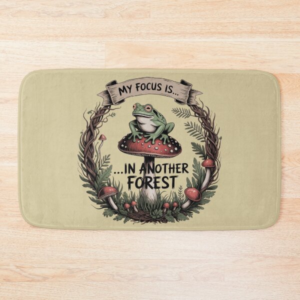 Item preview, ADHD Frog Sticker - My Focus Is In Another Forest | Goblincore Gift designed and sold by By Dana Studio.