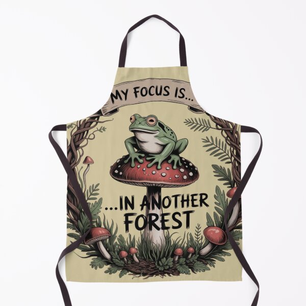 Item preview, ADHD Frog Sticker - My Focus Is In Another Forest | Goblincore Gift designed and sold by By Dana Studio.
