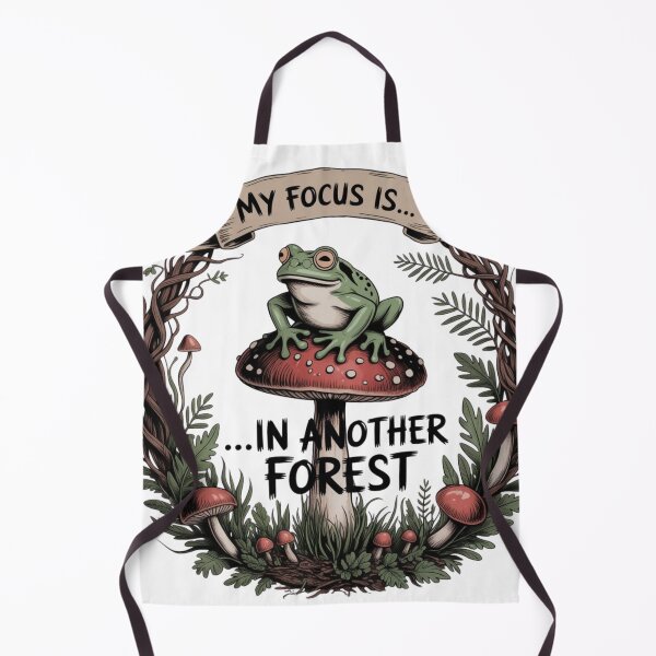 Item preview, ADHD Frog Sticker - My Focus Is In Another Forest | Goblincore Gift designed and sold by By Dana Studio.