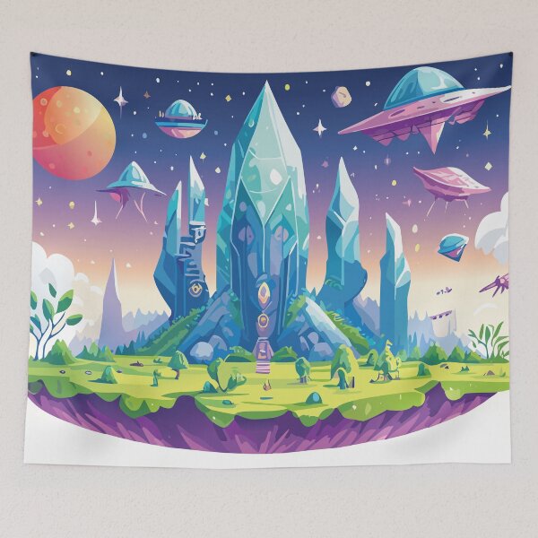 Item preview, The Floating Crystal City: UFO Sighting designed and sold by GBD888.