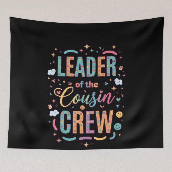 Item preview, Leader of the Cousin Crew Shirt – Funny Family Reunion Cousins designed and sold by THREE LITTLE BEANS.