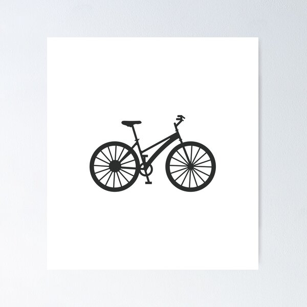 Item preview, Minimalist Mountain Bike Silhouette Icon designed and sold by Creatby7030.