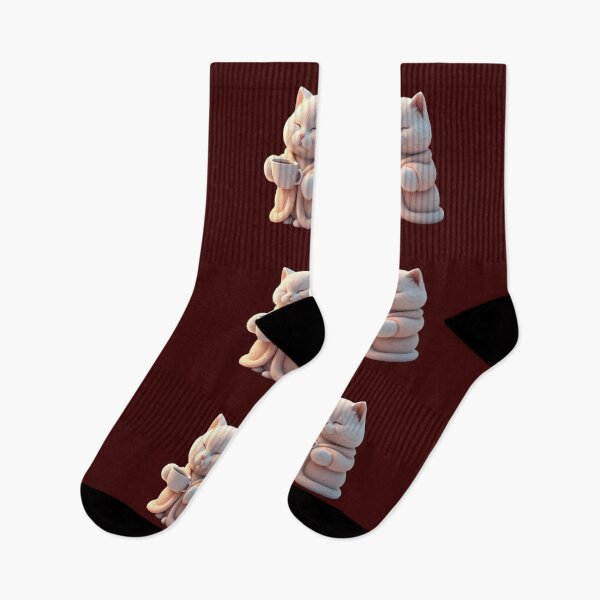 Item preview, Cat and Warm Coffee  designed and sold by AwesomeDigiShop.