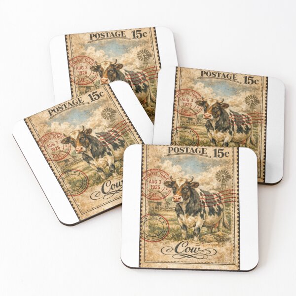 Item preview, Cow Postage – Midwest Heritage designed and sold by ForeverPrintsOK.