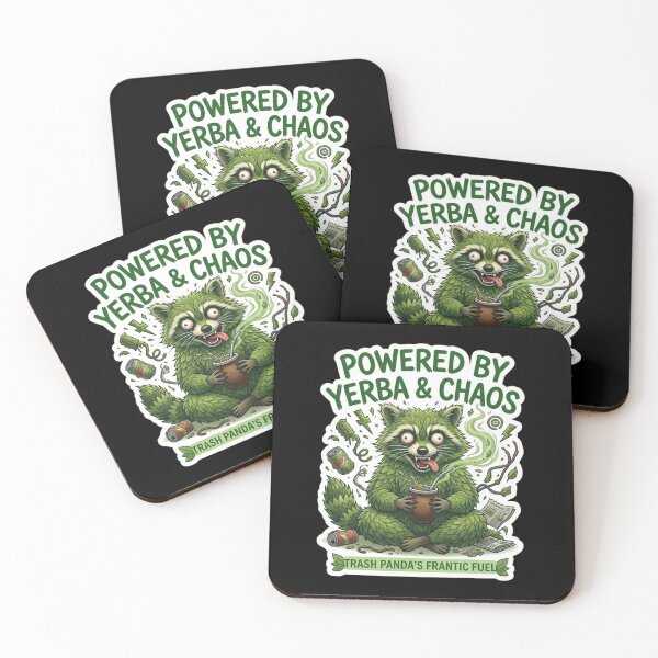 Item preview, Mossy Raccoon Sticker - Powered by Yerba & Chaos | Goblincore Art designed and sold by By Dana Studio.