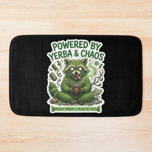 Item preview, Mossy Raccoon Sticker - Powered by Yerba & Chaos | Goblincore Art designed and sold by By Dana Studio.
