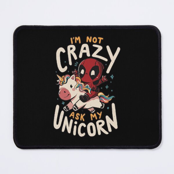 Item preview, Crazy Unicorn Rider - Sarcastic Humor Graphic designed and sold by MOFAPPAREL.
