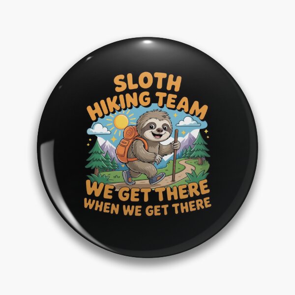 Item preview, Sloth Hiking Team Funny Slow Hiker Outdoor Humor Design designed and sold by MagicSD Designs.