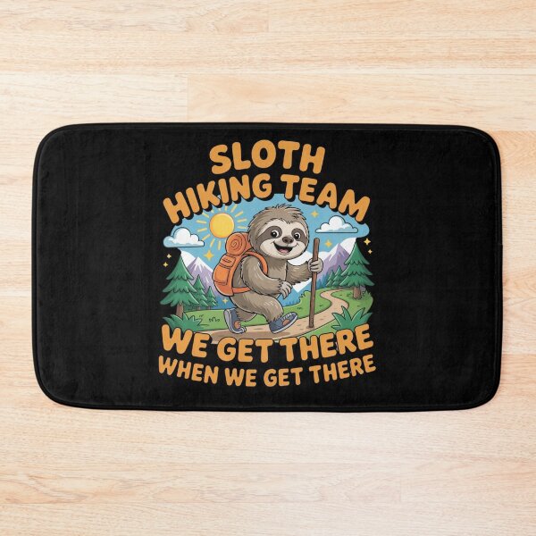 Item preview, Sloth Hiking Team Funny Slow Hiker Outdoor Humor Design designed and sold by MagicSD Designs.