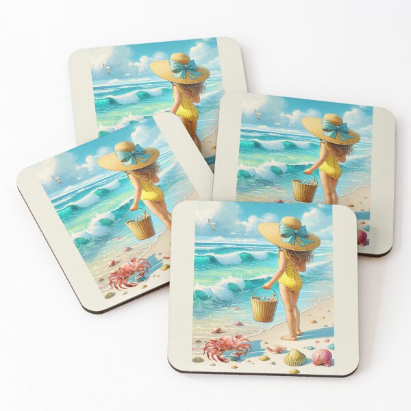 Item preview, COLLECTING SEA SHELLS AT THE BEACH designed and sold by Tammera.