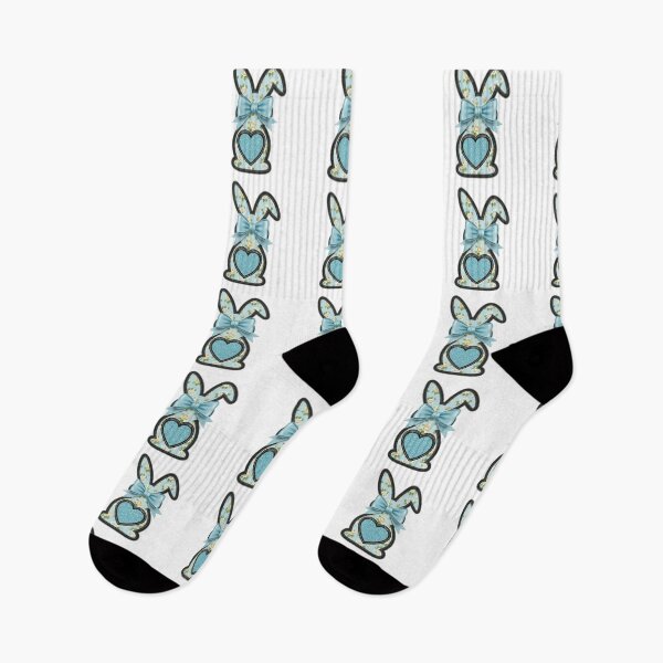 Item preview, Happy Easter Bunny Vintage Floral Patch Design | Soft Blue Spring Aesthetic designed and sold by BeatyinChaos.
