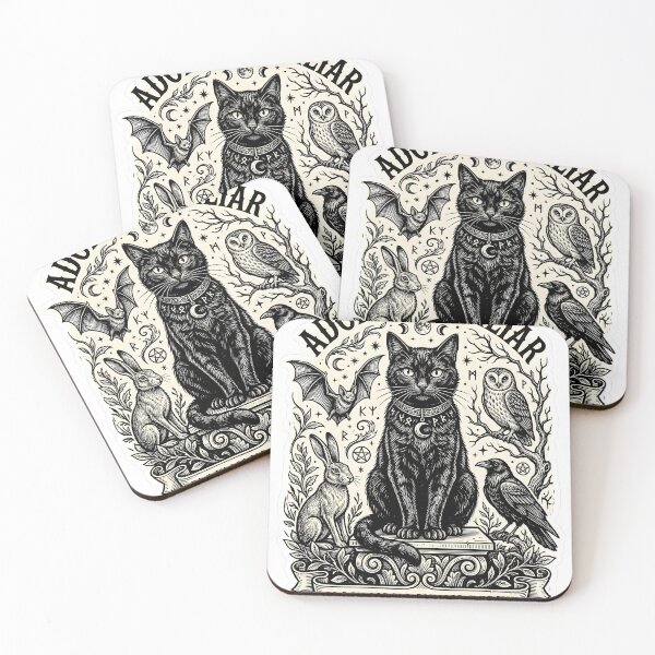 Item preview, Adopt A Familiar Black Magic Animal Rescue Woodcut designed and sold by EKHOAISTORE.
