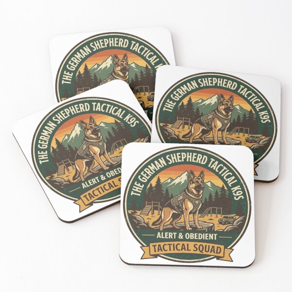 Item preview, Tactical German Shepherd K9 Badge - Alert & Obedient Squad designed and sold by FarDesign.