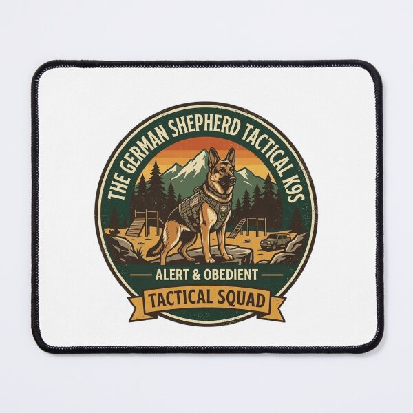 Item preview, Tactical German Shepherd K9 Badge - Alert & Obedient Squad designed and sold by FarDesign.