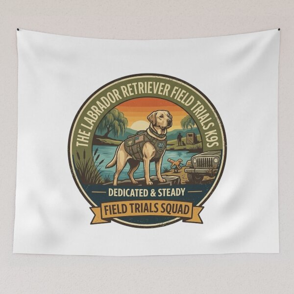Item preview, Labrador Retriever Field Trials K9 Squad - Dedicated & Steady designed and sold by FarDesign.