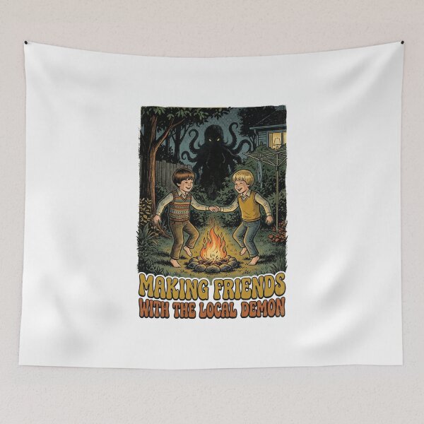 Item preview, Making Friends With The Local Demon Retro Vintage Kids Book Humor designed and sold by EKHOAISTORE.