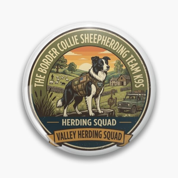 Item preview, Border Collie Sheepherding Team K9s - Valley Herding Squad designed and sold by FarDesign.