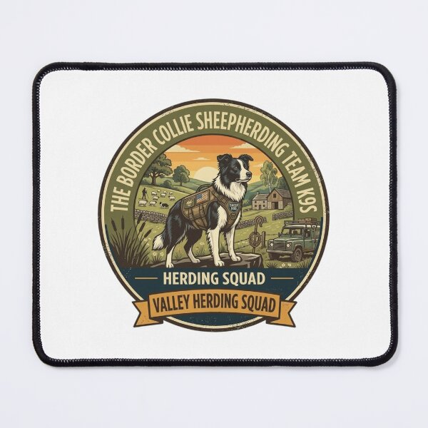 Item preview, Border Collie Sheepherding Team K9s - Valley Herding Squad designed and sold by FarDesign.