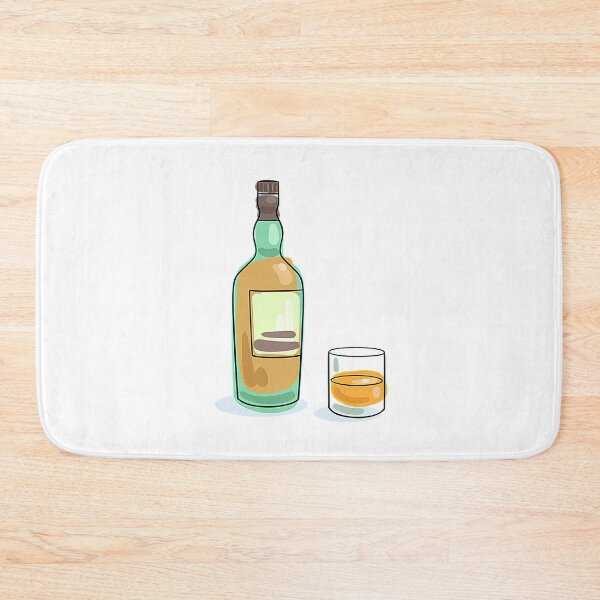 Item preview, Hand-Drawn Whiskey Bottle and Glass Set designed and sold by Creatby7030.