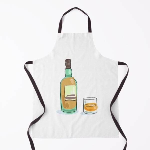 Item preview, Hand-Drawn Whiskey Bottle and Glass Set designed and sold by Creatby7030.