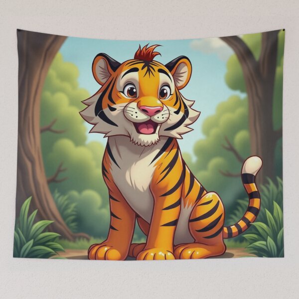 Item preview, Cartoon Tiger  designed and sold by laurakerr.