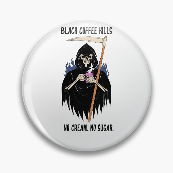 Item preview, Black Coffee Kills Funny Coffee Shirt designed and sold by spencestees.