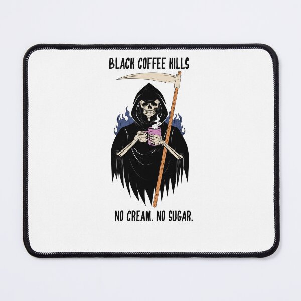 Item preview, Black Coffee Kills Funny Coffee Shirt designed and sold by spencestees.