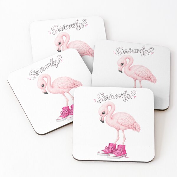 Aperçu de l'œuvre T-shirt flamant rose drôle et mignon, style animal rigolo, idéal pour l'été, cadeau flamant rose créée et vendue par MixArtStudio77.