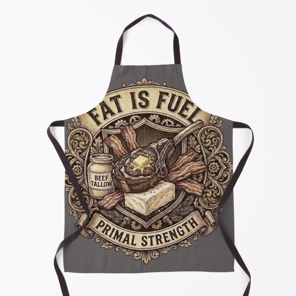 Item preview, Fat Is Fuel - Primal Strength | Carnivore Diet Vintage Crest designed and sold by By Dana Studio.
