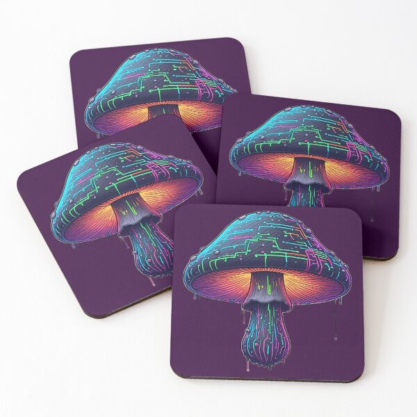 Item preview, Neon Mushroom Forest Fungi Art | Fluorou Foongai - Specimen PHY-S16q designed and sold by Aethereal Labs.