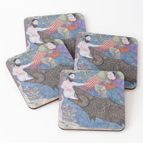 Item preview, Jonah and the Whale Persian Painting ca 1400 designed and sold by Vicky Brago-Mitchell®.