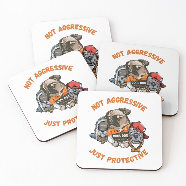 Item preview, Not aggressive, Just protective, dog lovers t-shirt designed and sold by BoldMarks.