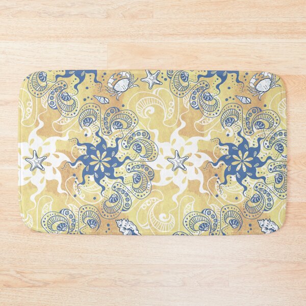 Item preview, Boho Beach Sandy Yellow Mandala Garland designed and sold by kobyakov.