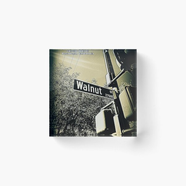 Item preview, Walnut Avenue, Pasadena, California by Mistah Wilson designed and sold by The Street Sign Store.