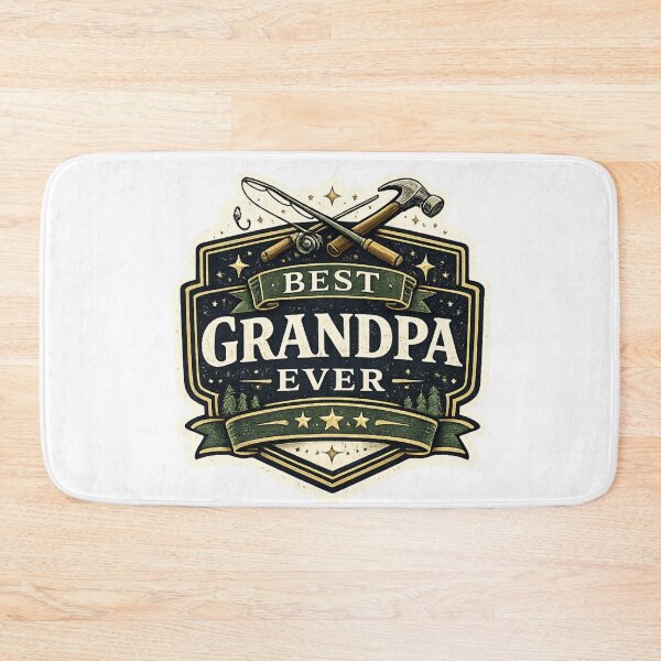 Item preview, Best Grandpa Ever Fishing Handyman Rustic Gift designed and sold by CLOUTKULT.