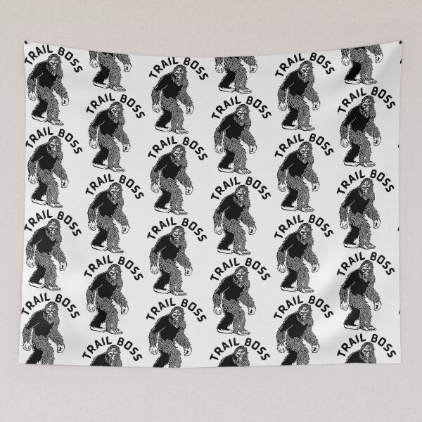 Item preview, Trail Boss Sasquatch Big Foot Black & White  designed and sold by MsBrillMakes.