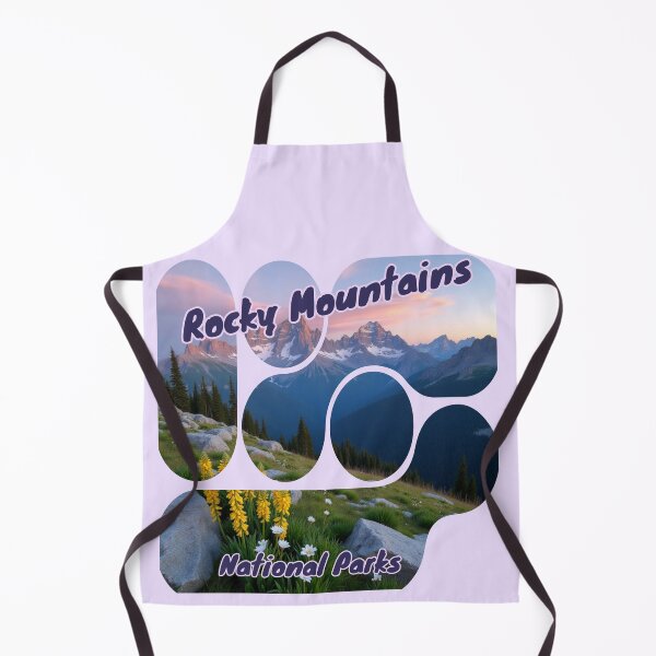 Item preview, Rocky Mountains National Parks - Geometric Alpine Triptych - Peaks & Petals Prism Landscape designed and sold by PriyaMagic.