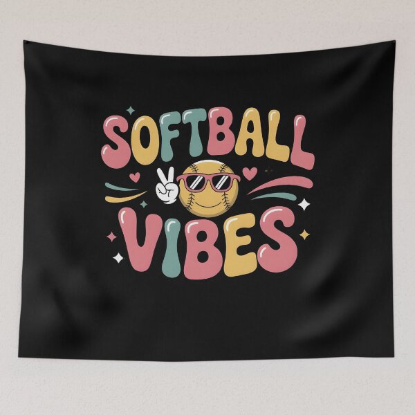 Item preview, Softball Vibes Shirt for Girls Women Fastpitch Game Day designed and sold by THREE LITTLE BEANS.