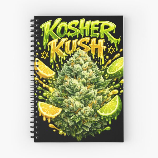 Item preview, Kosher Kush Graffiti Print | Earthy Citrus Indica Hybrid Typography | Sedating 420 designed and sold by WAUZ.