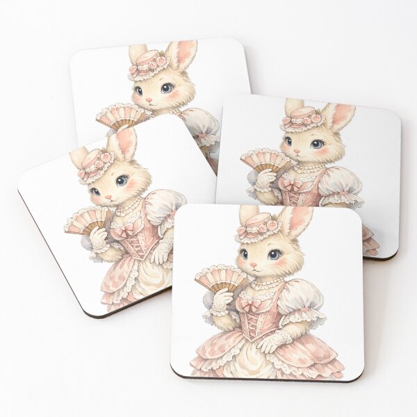 Item preview, Vintage Victorian Bunny Lady – Cute Elegant Rabbit Cottagecore Design designed and sold by timizar.
