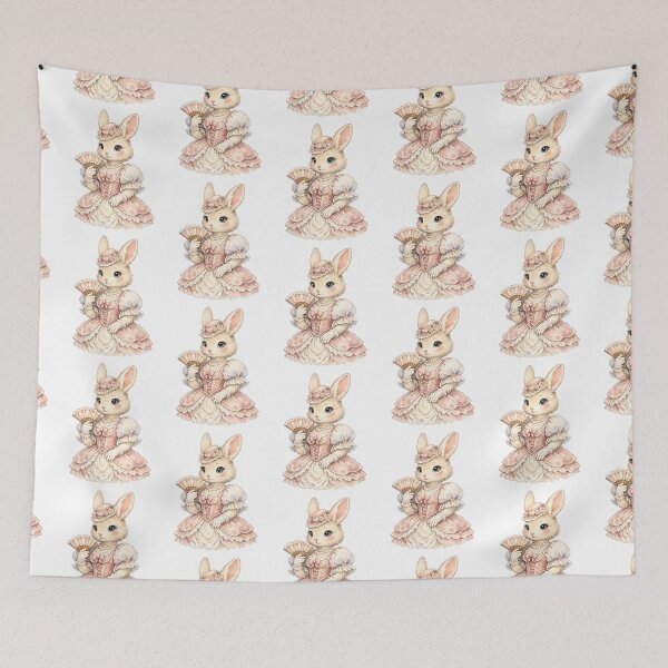 Item preview, Vintage Victorian Bunny Lady – Cute Elegant Rabbit Cottagecore Design designed and sold by timizar.
