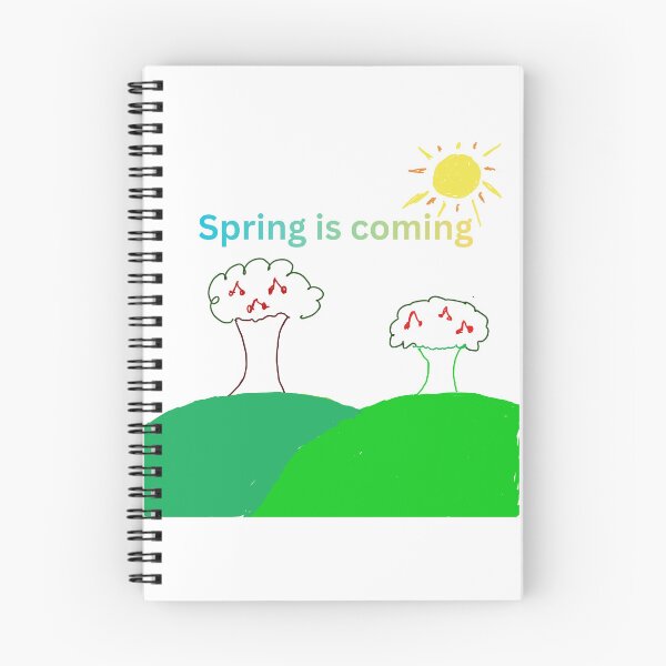 Item preview, Spring is coming cute doodle designed and sold by StickerNovaa.